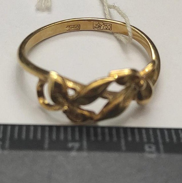 Кольцо из желтого золота (32293819) 4