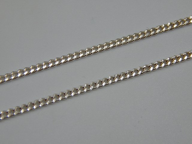 Серебряная цепь с плетением панцирное (32573136) 1