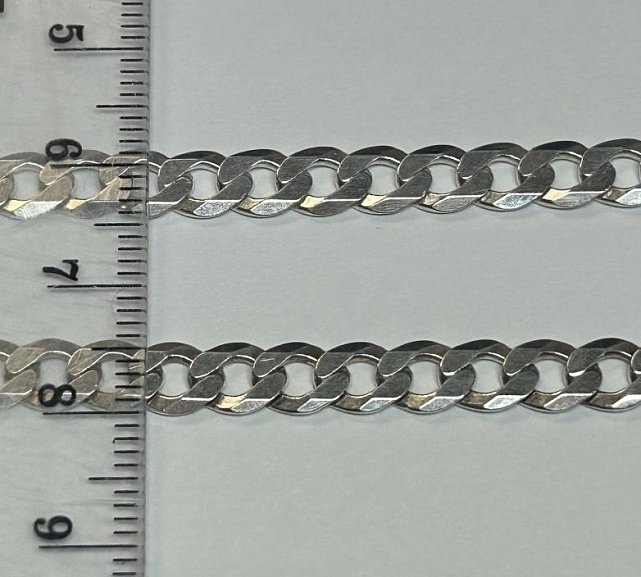Срібний ланцюг з плетінням панцирне (33681015) 2