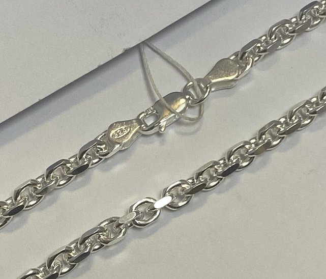 Серебряная цепь с плетением Якорное (33453840) 0
