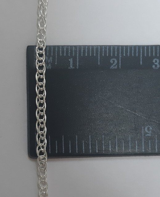 Серебряная цепь с плетением Фантазийное (31016352) 4