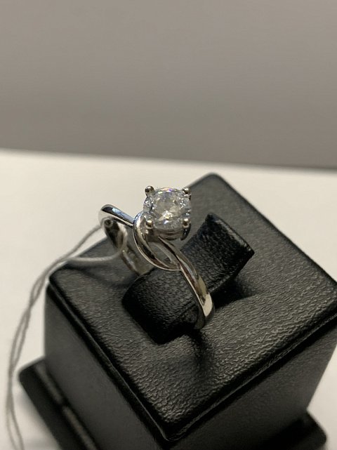 Серебряное кольцо с цирконием (30514193) 2