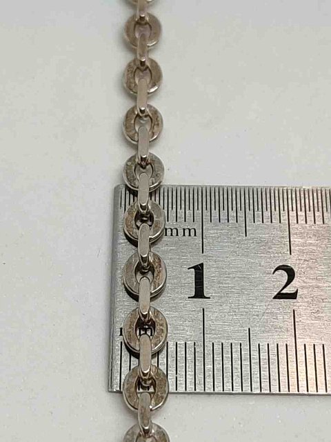 Серебряная цепь с плетением ролло (28840086) 1