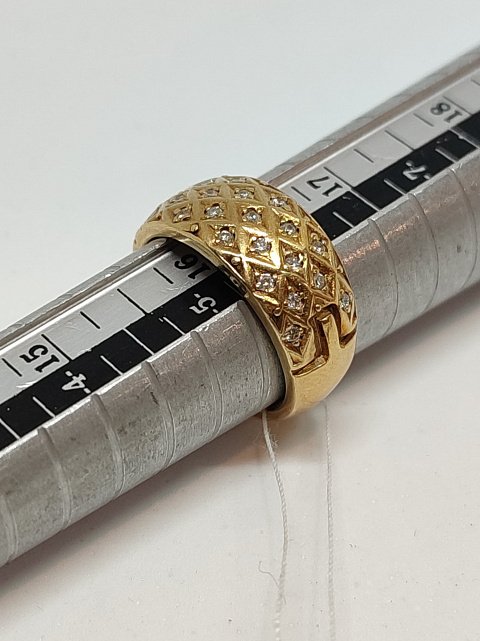 Кольцо из красного золота с бриллиантом (-ми) (27416955)  4