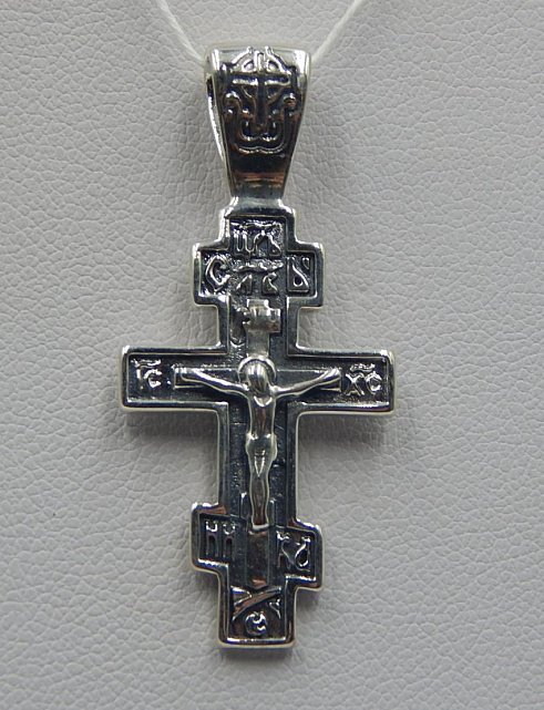 Срібний підвіс-хрест (31847025) 0
