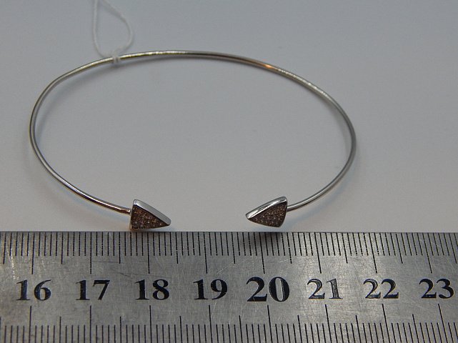 Срібний браслет з цирконієм (30353999) 4