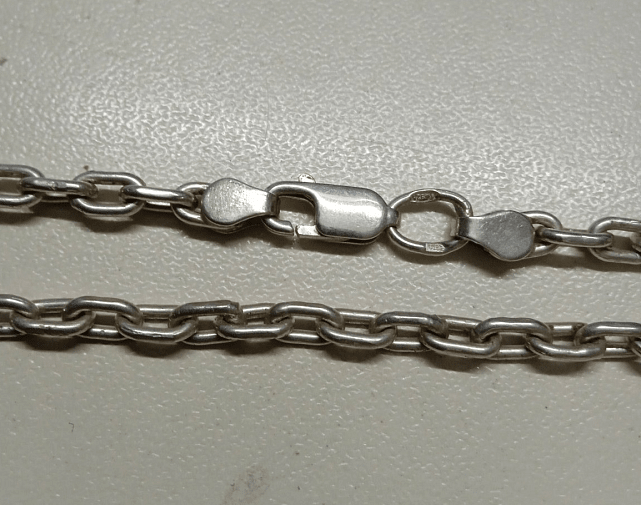 Срібний ланцюг із плетінням Якірне (31909402) 0