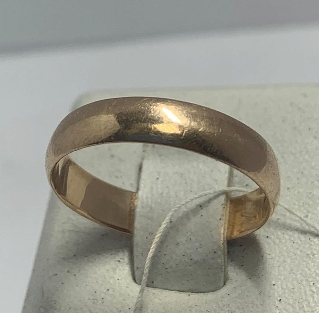 Обручальное кольцо из красного золота (33790999)  0