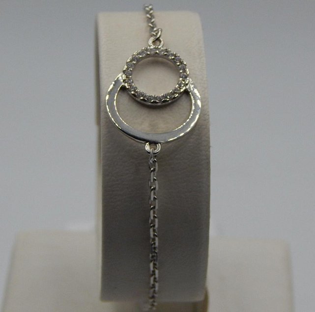 Срібний браслет із цирконієм (32658964) 1