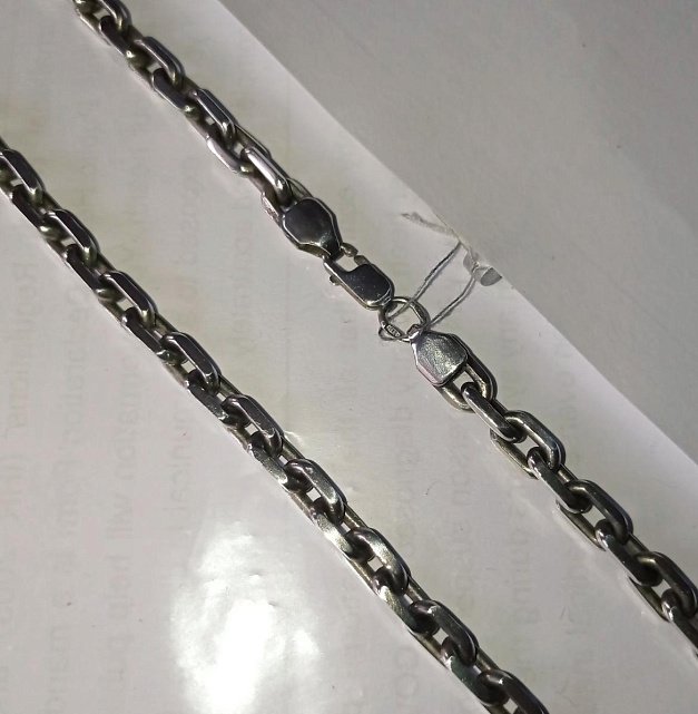 Серебряная цепь с плетением Якорное (28193189) 0