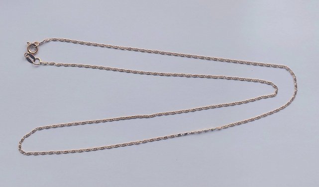 Ланцюжок з червоного золота з плетінням Равлик (32958120) 1
