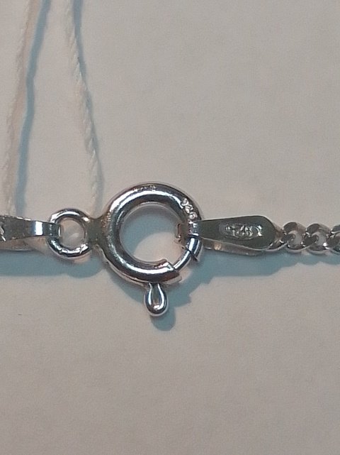 Серебряная цепь с плетением Картье (29675691) 2