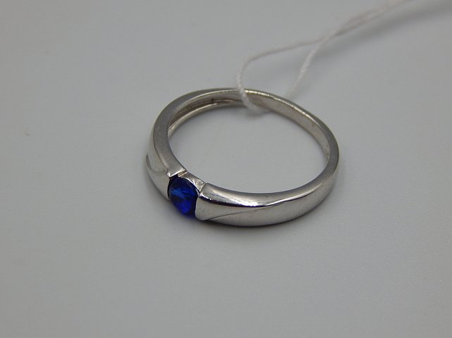 Серебряное кольцо с цирконием (33066045) 3