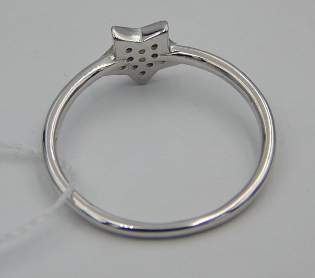 Серебряное кольцо с цирконием (31978721) 1