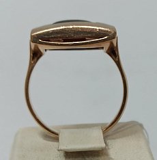 Кольцо из красного золота с ониксом (33625579) 5