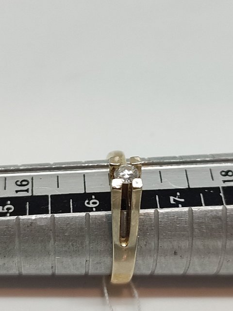 Кольцо из красного и белого золота с бриллиантом (-ми) (27417174) 6
