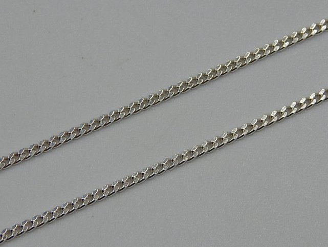 Серебряная цепь с плетением панцирное (31893089) 0
