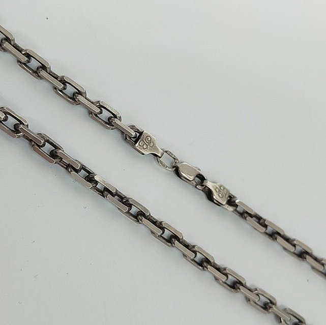 Срібний ланцюг з плетінням Якірне (33697143) 0