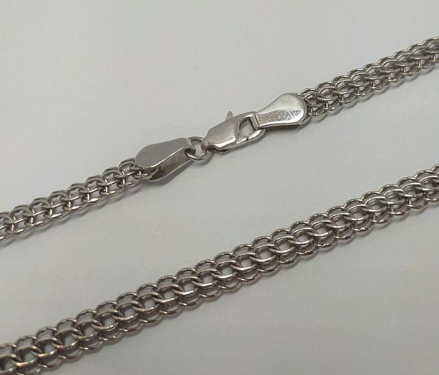 Серебряная цепь с плетением Фараон (33666955) 0