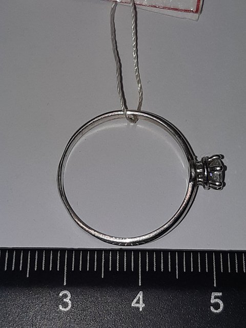 Серебряное кольцо с цирконием (30513453) 2