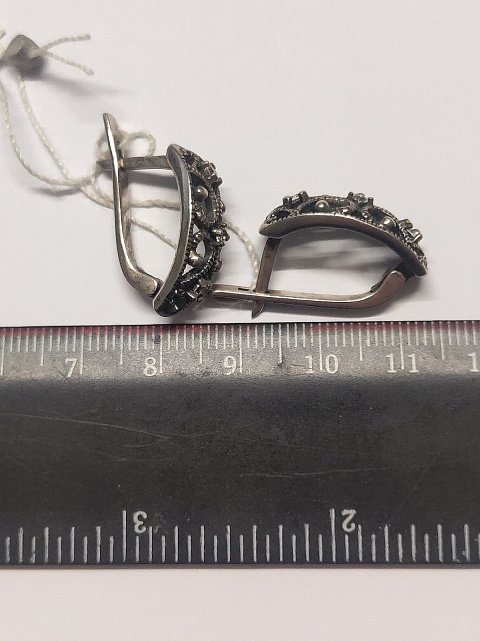 Срібні сережки з цирконієм (30312157) 6