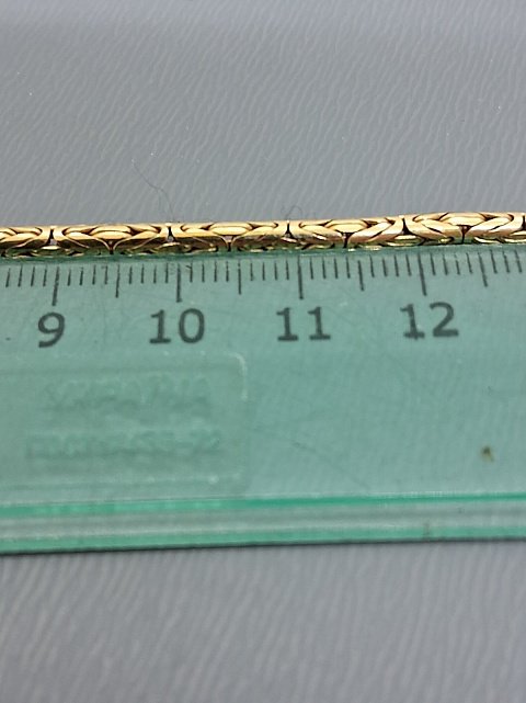 Ланцюг із жовтого золота з плетiнням лисий хвіст (32446180) 7