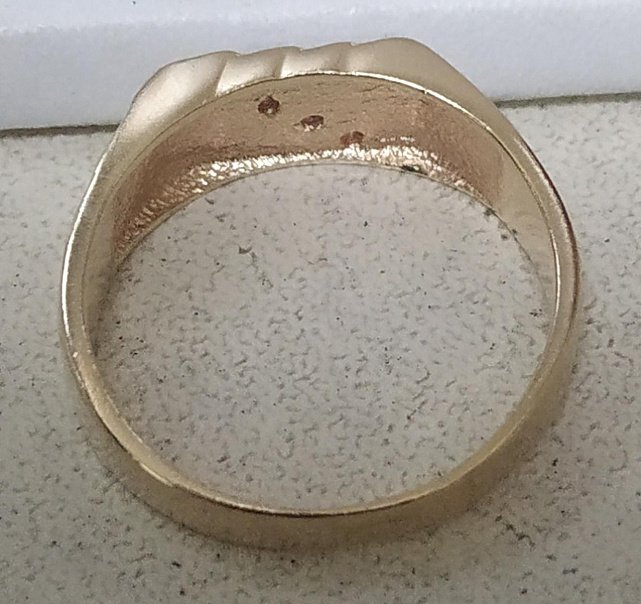 Перстень из красного золота с цирконием (30374352)  1