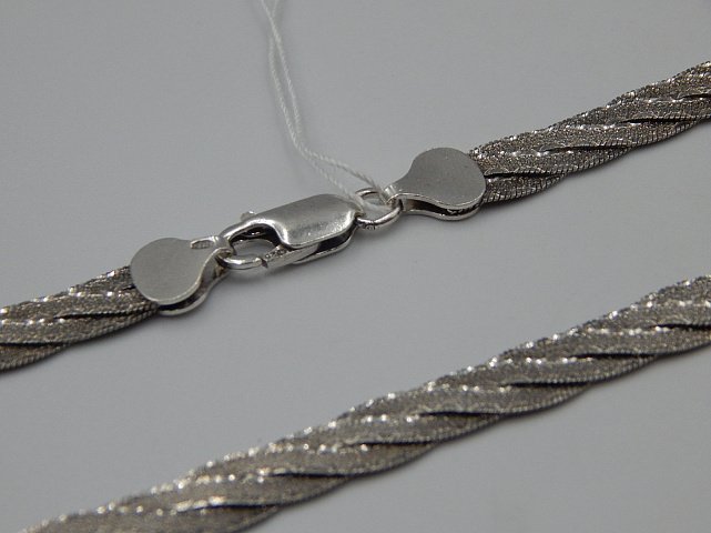 Серебряная цепь с плетением Фантазийное (31051501) 0