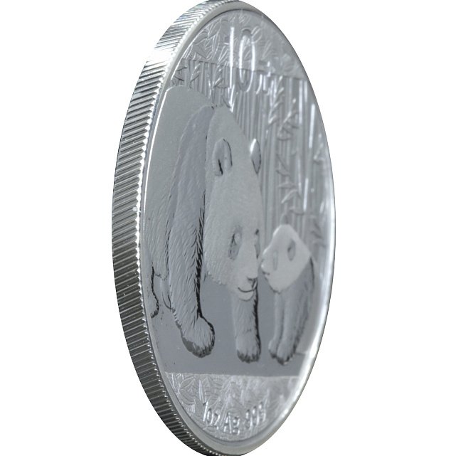 Серебряная монета 1oz Китайская Панда 10 юань 2011 Китай (29127562) 6
