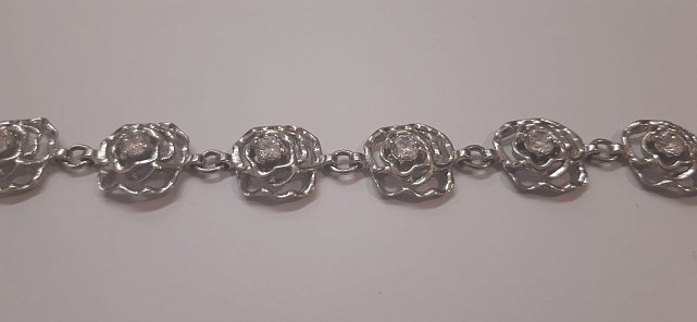 Срібний браслет із цирконієм (28637757) 3