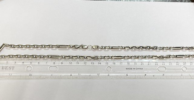 Серебряная цепь с плетением Якорное (33480723) 2