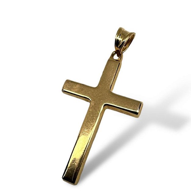 Підвіс-хрест з червоного золота (33746615) 0