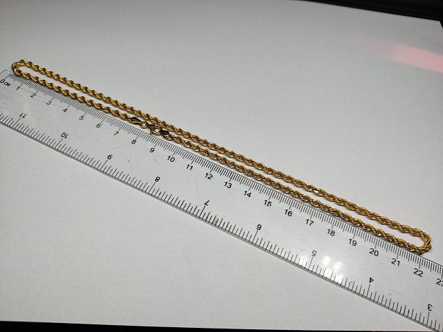 Ланцюжок з жовтого золота з плетінням мотузочок (33731498) 2