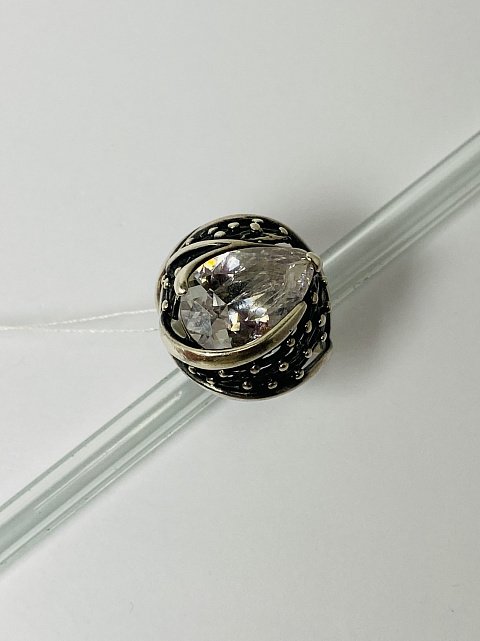 Серебряное кольцо с цирконием (33810957) 1