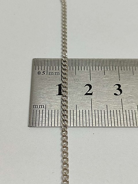Серебряная цепь с плетением панцирное (32412417) 1