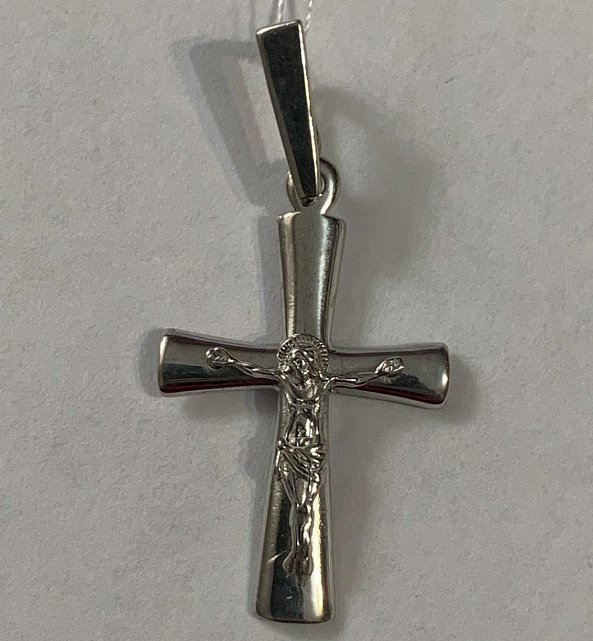 Срібний підвіс-хрест (29296062) 0