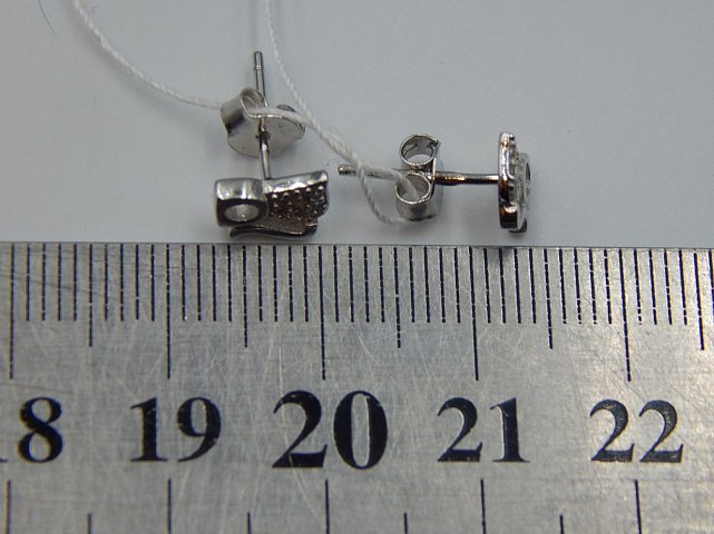 Срібні сережки з цирконієм (33745335) 4
