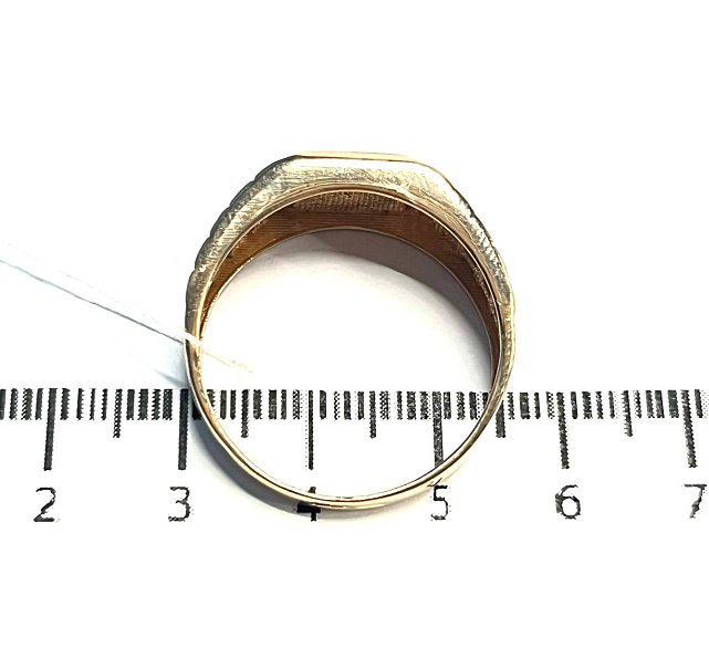 Перстень з червоного золота з оніксом (33963581) 5