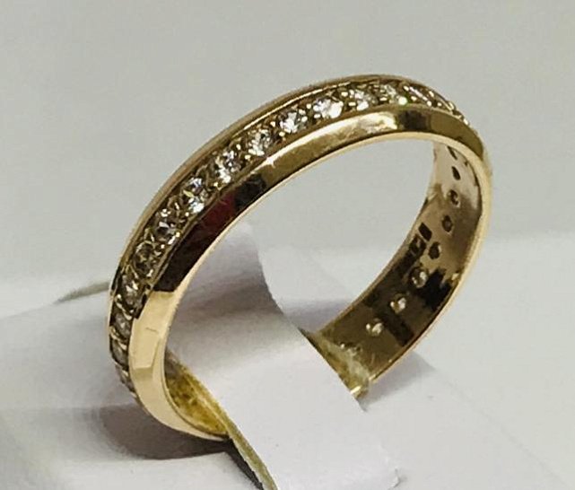 Кольцо из красного золота с цирконием (28948010) 1