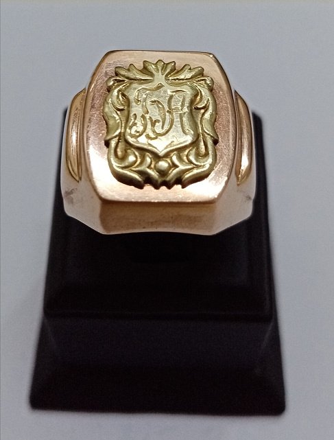 Перстень з червоного і жовтого золота (33420413) 0
