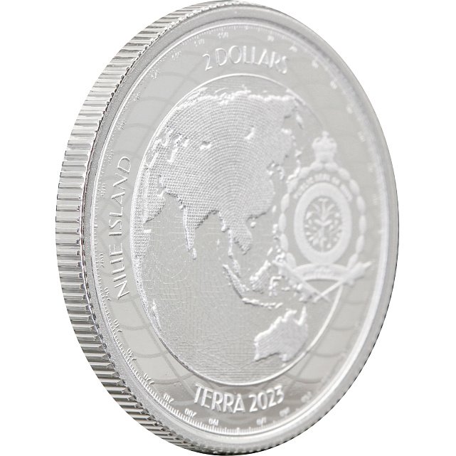 Срібна монета 1oz Терра 2 долари 2023 Ніуе (33272238) 8