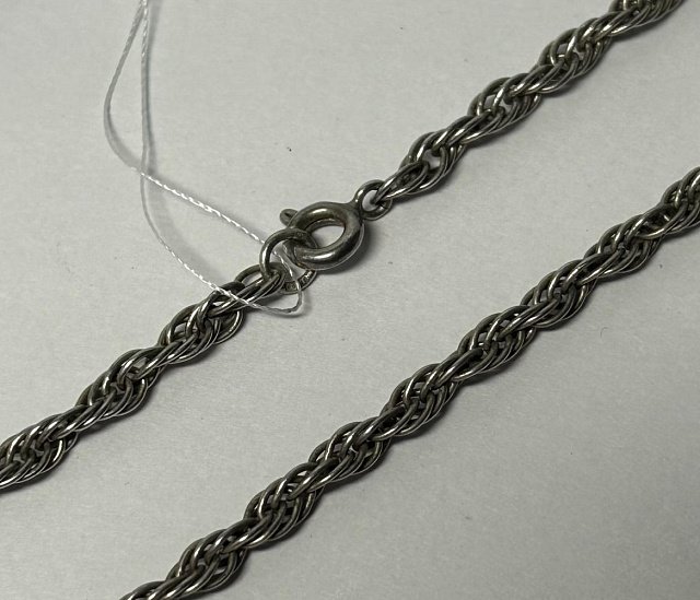 Срібний ланцюг з плетінням Кордове (32875022) 0