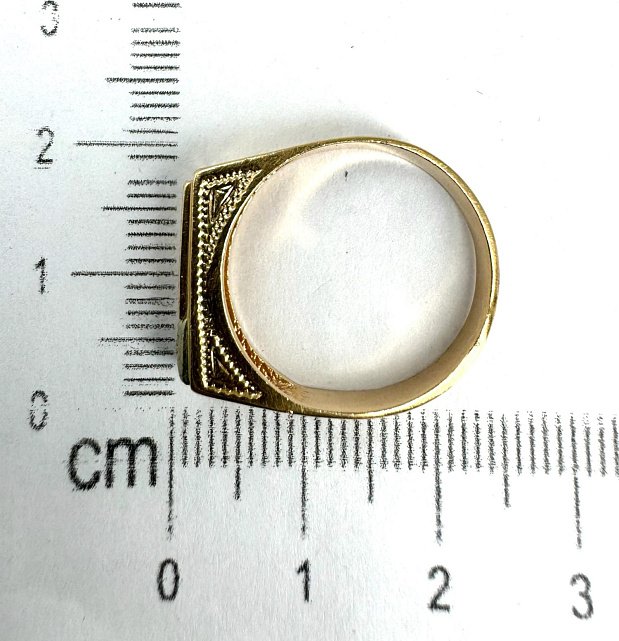 Перстень из красного и белого золота с цирконием (33746164) 3