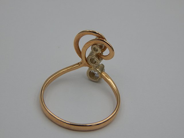 Кольцо из красного золота с цирконием (30602650) 6