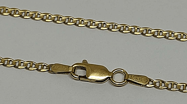 Цепь из желтого золота с плетением морское якорное (32042265)  0