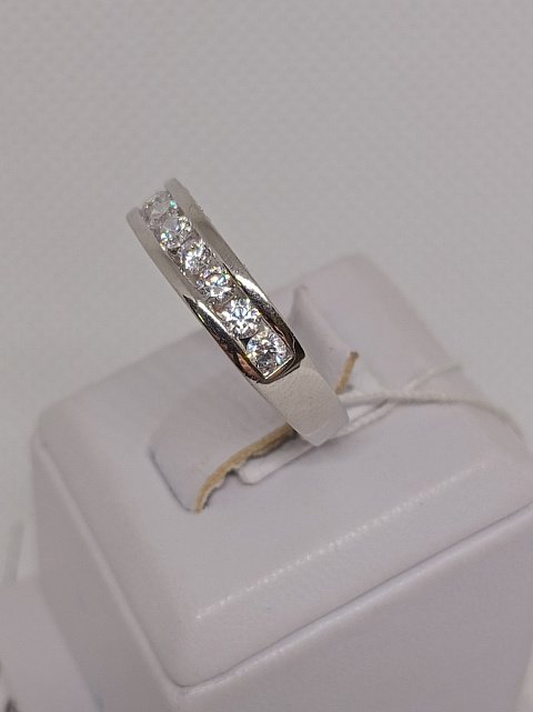 Серебряное кольцо с цирконием (33819503) 3