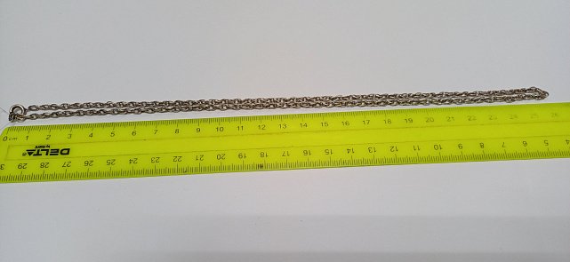 Серебряная цепь с плетением Кордовое (33447051) 2
