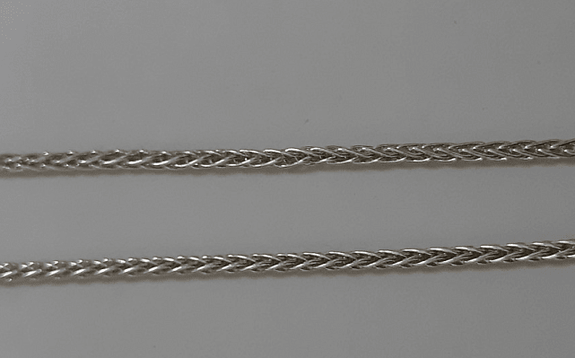 Серебряная цепь с плетением Колосок (30520524) 0