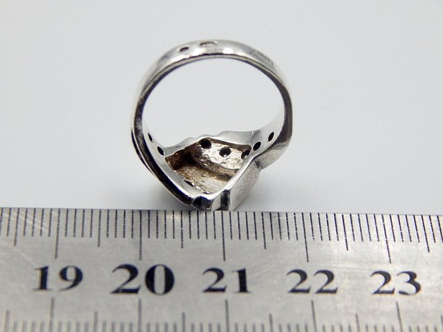 Серебряное кольцо с позолотой и цирконием (31909348) 3