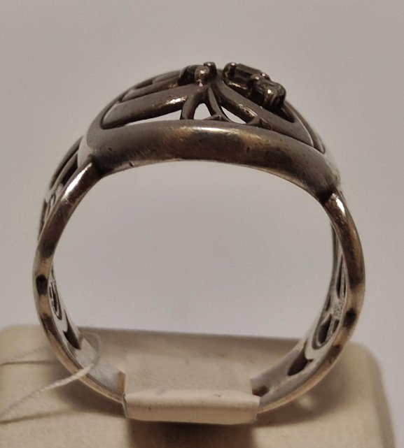 Серебряное кольцо с цирконием (33674555) 3